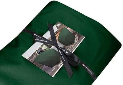 Eevelle Meridian Patio Oval Table Cover with Marine Grade Fabric - Waterproof Outdoor Table Cover - Furniture Set Covers for Dining Table - Easy to Install - (25" H x 72" L x 42" W, Hunter Green)