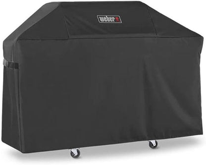 Weber Premium Outdoor Grill Cover, Water-Resistant, Compatible with Genesis 300 Series Gas Grills, Black