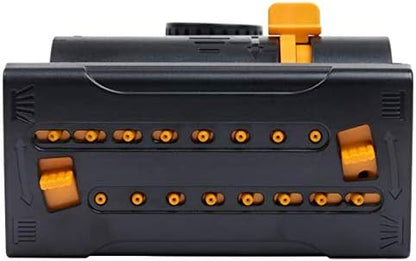 Melnor 65031-AMZ Mini Oscillating Sprinkler on Step Spike with Product Adapter Set, Black, Yellow