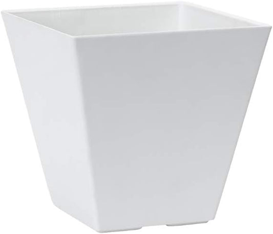 Novelty Artstone 35082 Ella Square Planter, White