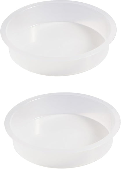 2pcs Plastic Round Bird Feeders Bowls, Wild Birds Seed Feeder Tray Bird Bath Water Bowls Accessories for Feeding Station Tray Perfect for attracting Birds