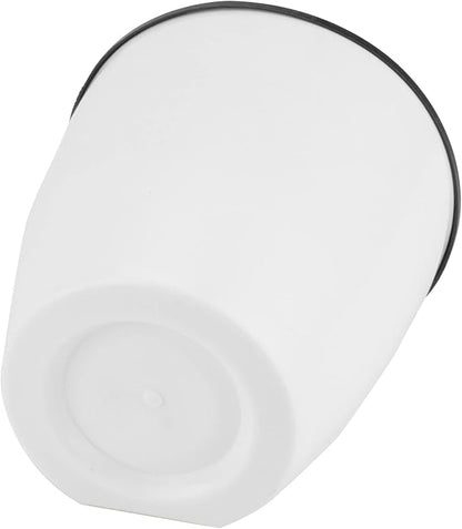 LEXININ 10 Pack 5 Inch Self Watering Hanging Planters, White Plastic Wall Mounted Plant Pots, Vertical Flower Pot for Plants