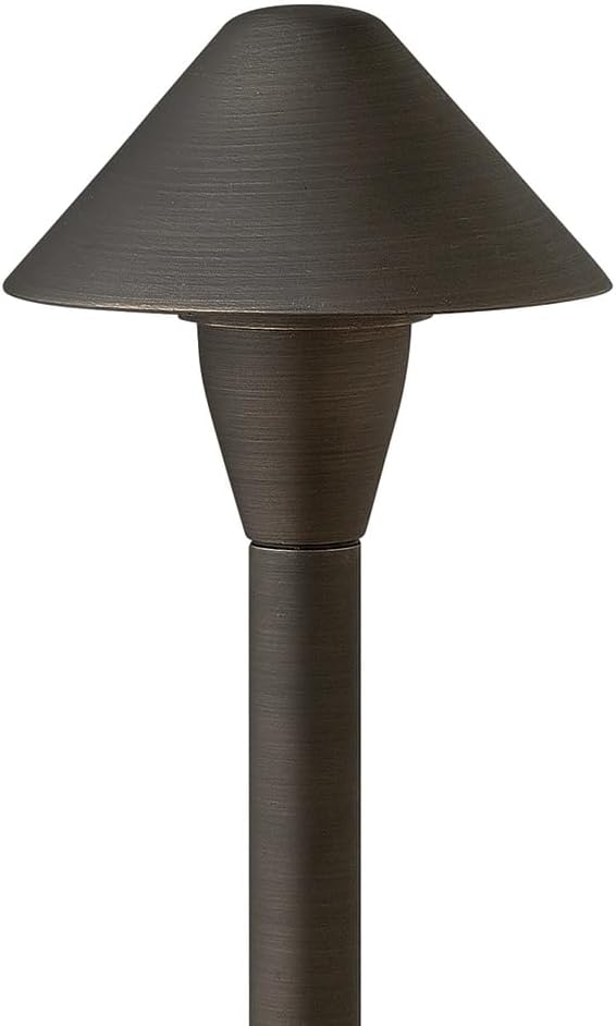 Hinkley Hardy Island Path Light 12V Mini Classic Led Path Light, Low Voltage Brass Satin Black