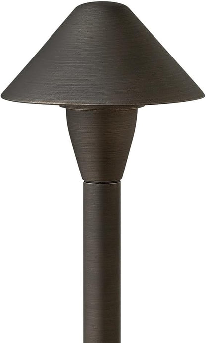 Hinkley Hardy Island Path Light 12V Mini Classic Led Path Light, Low Voltage Brass Satin Black