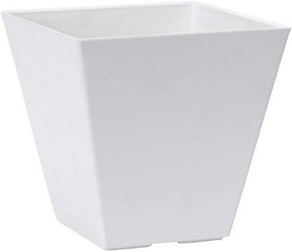 Novelty Artstone 35102 Ella Square Planter, White