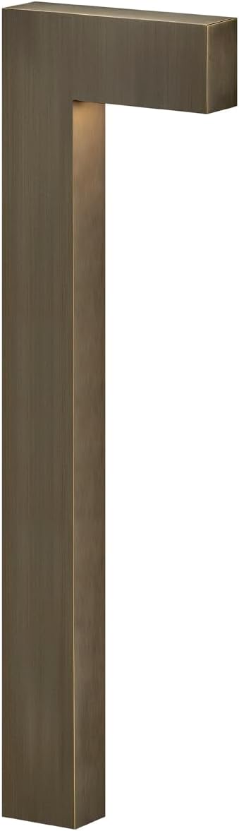 Hinkley Atlantis 1518MZ-LL Large LED Low Voltage Landscape Pathway Light - 12v, Dimmable, Solid Brass - Matte Bronze