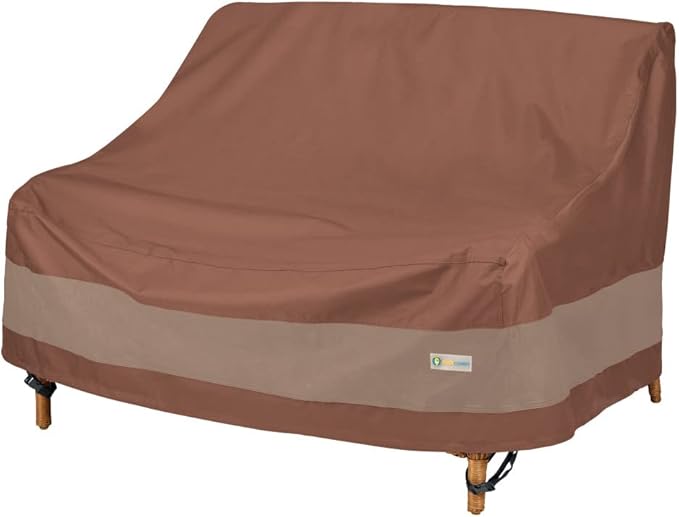 DUCKCOVERS Ultimate Waterproof 58 Inch Deep Loveseat Cover, Patio Furniture Covers