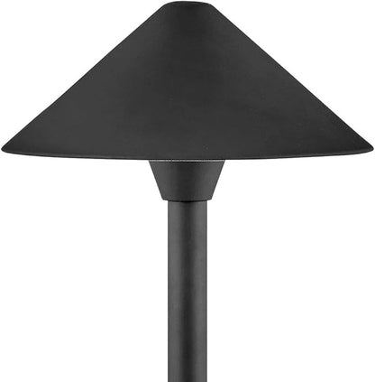 Hinkley Springfield 16019BK-LL Large LED Low Voltage Landscape Pathway Light - 12v, Dimmable, Aluminum - Black