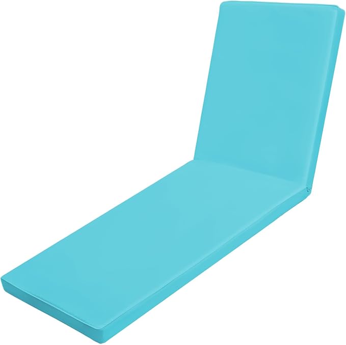 Outdoor Chaise Lounge Cushions for Patio, 72"x22"x3" Lounge Chair Cushions, Waterproof Replacement Seat Cushions for Outdoor Furniture