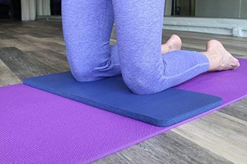 SukhaMat Yoga Knee Pad Cushion for Knees, Elbows, Wrists, Extra-Thick, 15mm Thick, 24x10 Inches, Designed for Durable Comfort During Exercise