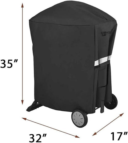 Utheer 7113 Grill Cover, 600D Heavy Duty Waterproof | For Weber Q100 Q1000 Q2000 Q2200 Series, Fits Weber 50060001 51060001, Liquid Propane Grills, Lawn & Garden