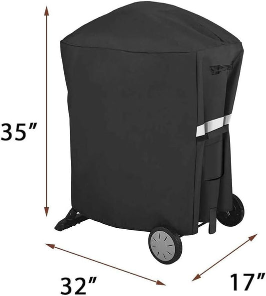 Utheer 7113 Grill Cover, 600D Heavy Duty Waterproof | For Weber Q100 Q1000 Q2000 Q2200 Series, Fits Weber 50060001 51060001, Liquid Propane Grills, Lawn & Garden