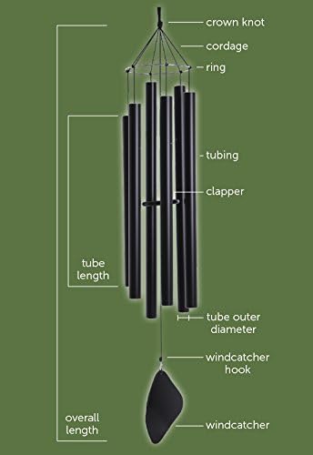 Music of the Spheres - Quartal Soprano, Small Handcrafted Wind Chime, Precision Tuned, Weather-resistant Unique Outdoor Wind Chimes, 30"