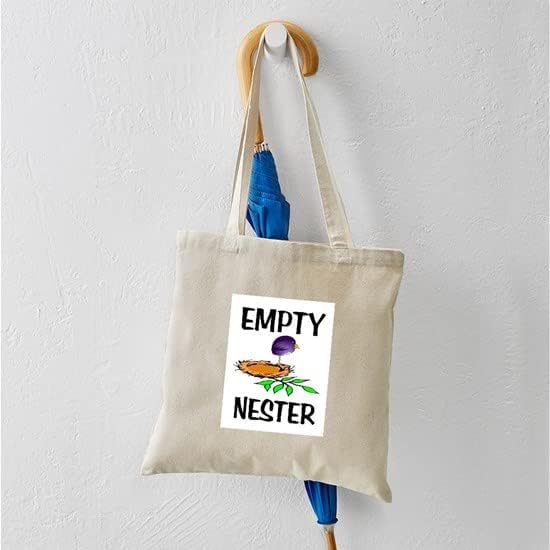 CafePress EMPTY NESTER Tote Bag Natural Canvas Tote Bag, Reusable Shopping Bag