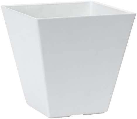 Novelty Artstone 35062 Ella Square Planter, White