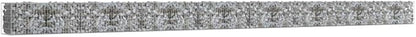 Galvanized Steel Gabion Wall with Covers, Gabion Mesh Wire Wall Panel Galvanized Steel Garden Stone Wire Basket Fencing Patio Decorative Fence, 354"x19.7"x19.7",-186
