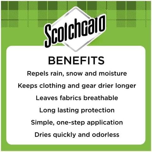 S'cotchguard Outdoor Water Shield Spray, Water Repellent for Fabric, Gear, Furniture, Breathable, Odorless, 10.5 oz, 1 Pack