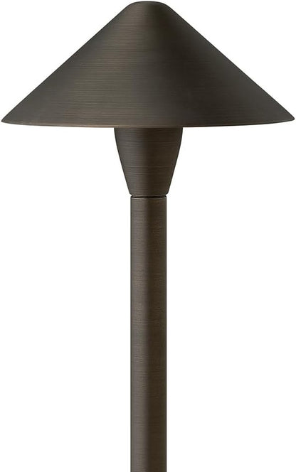 Hinkley Hardy Island Path Light 12V Large Classic Led Path Light, Low Voltage Brass Satin Black