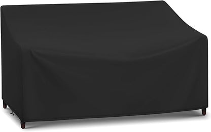 Arcedo Waterproof 3-Seater Furniture Cover, Outdoor Couch Cover for Patio Sofa, All Weather Protection for Chair Seat, 79" W x 37" D x 35" H, Black