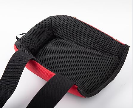 Lightweight Work Knee Pads for Men and Women with EVA Foam Padding, Adjustable Straps and Easy-Fix Clips — Perfect for Gardening, Light Construction and Comfort Work (RED)