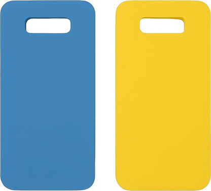 Bexter Foam Garden Kneeling Pads (2-Pack) – Thick, Lightweight Cushion for Gardening, Cleaning, Exercise – 15.75'' x 7'' x 0.68'' – Assorted Colors: Blue, Pink, Yellow, Green