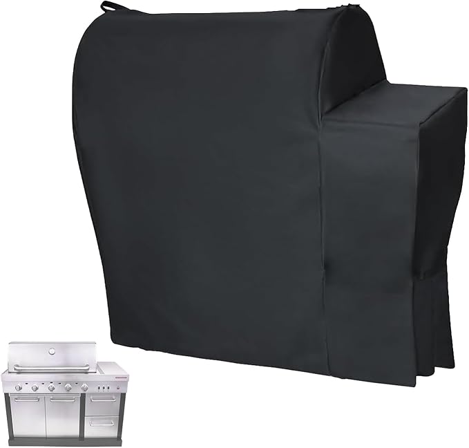 Outdoor Grill Cover for Charbroil Medallion Series Modular Outdoor Kitchen 5-Burner Grill, Waterproof BBQ Griddle Cover for Char Broil Model 463246118,Black