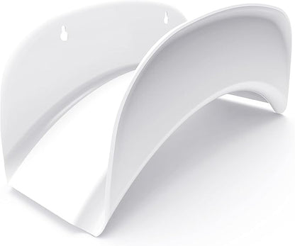 Gardzen Heavy Duty Hose Hanger Wall Mount, Hose Holder, Hook, Rack, Support for Outside, White