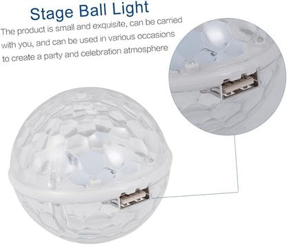 1pc Led Crystal Light Lamp Disco Decorations Globe Light USB Charging Voice Control Stage for Party