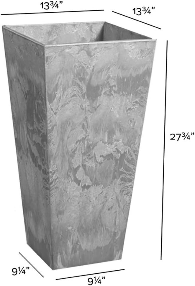 ArtStone 35270.01 Ella Tall Planter Grey 27.5-inch, Gray