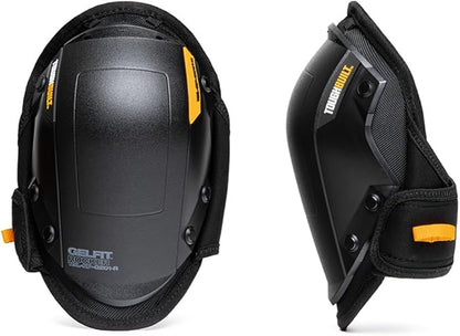 ToughBuilt – GelFit Rocker Knee Pads, Professional Gel Cushion Kneepads with EVA Foam Comfort Layer, Rocker-Style Shell Smooth Mobility, Adjustable Straps Heavy-Duty Jobsite Protection (TBL-KP-G201-R)