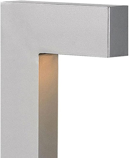 Hinkley Atlantis 15014TT-LL Small LED Low Voltage Landscape Pathway Light - 12v, Dimmable, Aluminum - Titanium