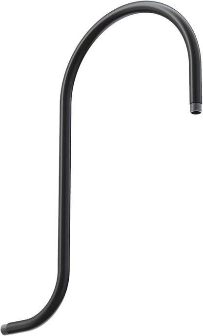 Steel Lighting Co. Topanga Barn Light | Outdoor Wall Mounted | Farmhouse Garage Light Made in America | 14 inch Dome | Upslope Gooseneck | Matte Black Exterior/Matte Black Interior