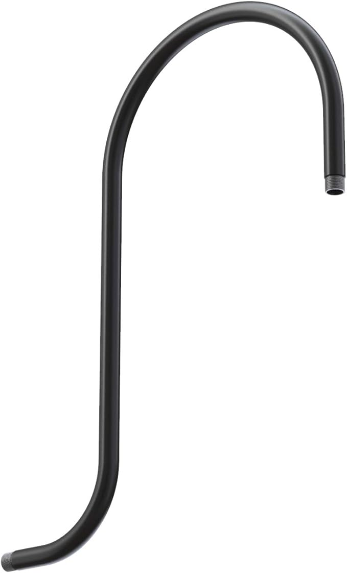 Steel Lighting Co. Topanga Barn Light | Outdoor Wall Mounted | Farmhouse Garage Light Made in America | 14 inch Dome | Upslope Gooseneck | Matte Black Exterior/Brass Interior