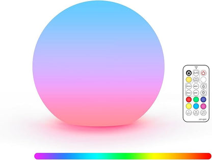 LOFTEK 3-inch Smart Sphere Night Light, Multi-Color Rechargeable Ball Lights, RGB Mood Lighting, Waterproof Ambient Light for Home Bedroom Patio Pool Decorative Lighting, Birthday, Xmas Gift, 1 Pack