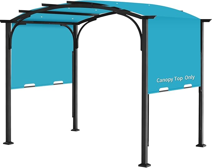 Pergola Canopy Replacement Cover for Lowe's Allen + Roth 10x10 Ft Freestanding Pergola, 200" x 103" Shade Cover, Compatible with Model #L-PG152PST-B,Cover Only (Turquoise)