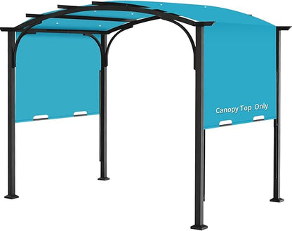 Pergola Canopy Replacement Cover for Lowe's Allen + Roth 10x10 Ft Freestanding Pergola, 200" x 103" Shade Cover, Compatible with Model #L-PG152PST-B,Cover Only (Turquoise)
