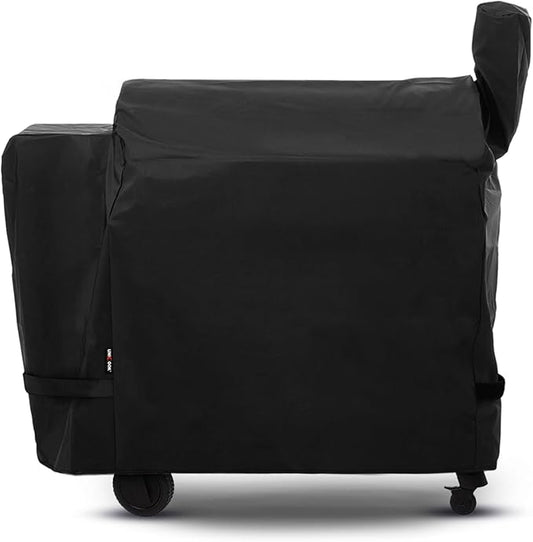 Unicook Pellet Grill Cover Compatible with Traeger Pro 34/780 Series, Texas, and Pit Boss 820, Heavy Duty Waterproof Wood Pellet Smoker Cover, Fade Resistant Full Length BBQ Grill Protector, Black