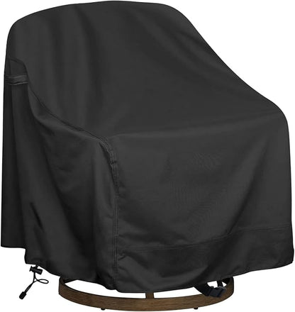 Outdoor Swivel Lounge Chair Cover, Fits to (29" W X 31" D X 38" H) Lawn Patio Chairs, 420D Tear-Resistant, UV Resistant, Waterproof for Furniture Covers