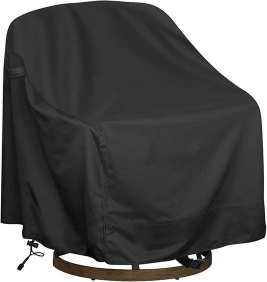 Outdoor Swivel Lounge Chair Cover, Fits to (29" W X 31" D X 38" H) Lawn Patio Chairs, 420D Tear-Resistant, UV Resistant, Waterproof for Furniture Covers