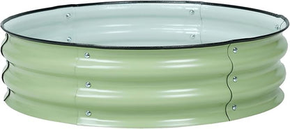 Aoodor 9" Tall 30" Metal Raised Garden Bed, Outdoor Planter Box and Raised Garden Kit for Vegetables, Flowers, Arugula and Herbs, Olive Green