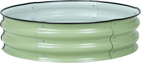 Aoodor 9" Tall 30" Metal Raised Garden Bed, Outdoor Planter Box and Raised Garden Kit for Vegetables, Flowers, Arugula and Herbs, Olive Green