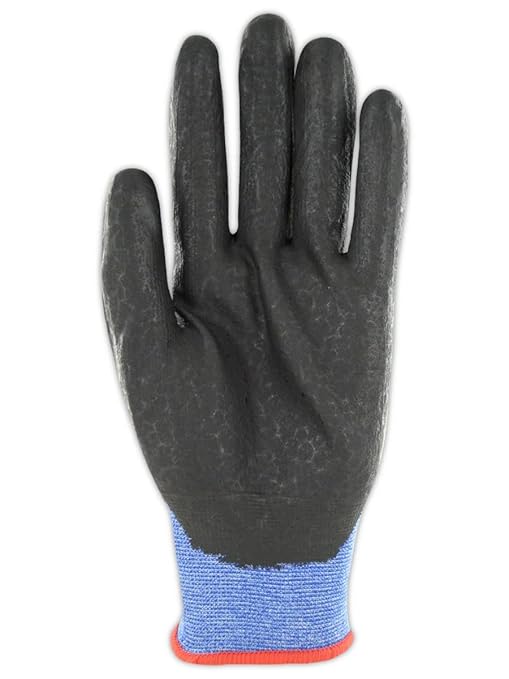 MAGID D-ROC AeroDex ANSI A5 Nitrile Coated Touchscreen Work Gloves, 144 Pairs, Size 9/Large (GPD486)