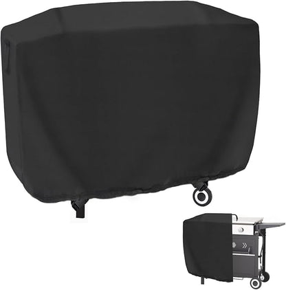 Flat Top Grill Cover Waterproof for Captiva Design 3-Burner Gas Griddle, Heavy Duty 27 inch Flat Iron Grill Cover for Sophia and William Propane 3 Burner Griddle, 53" x 22" x 36"