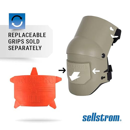 Sellstrom Ultra Flex KneePro Professional Knee Pads for Men & Women with Thick Foam Cushioning & Heavy Duty Hard Outer Shell - Adjustable Straps with Speed-Clips & Ergonomic Metal Hinges - for Construction Work, Gardening, Roofing, Flooring
