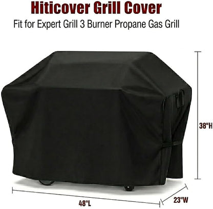 Outdoor Grill Cover for Expert Grill 3-Burner Propane Gas Grill, Waterproof BBQ Griddle Cover, Fade-Resistant UV Resistant All Weather Protection (48" W x 23" D x 38" H)
