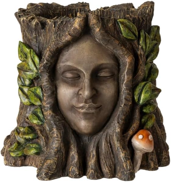 Pacific Giftware Tree ENT Planter, Face Planter Pot, Indoor/Outdoor ENT Planter, Face Garden Decor for Lawn, Patio or Home.