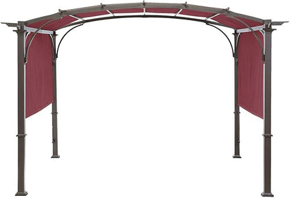 Universal Doubleton Steel Pergola Replacement Cover for Pergola Structures L-PG080PST, 80''x 205'' (Burgundy)