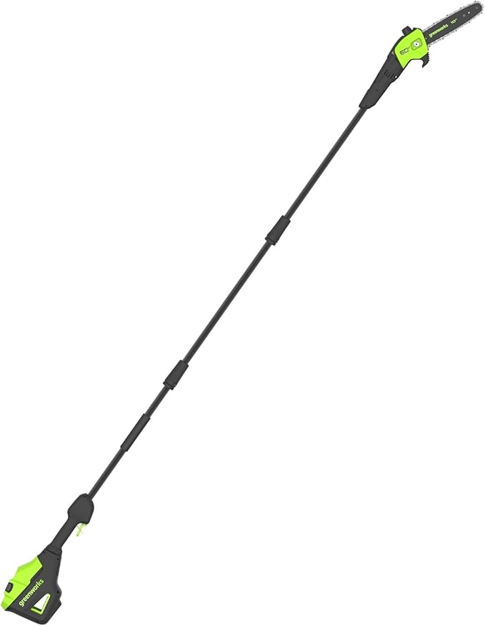 Greenworks 60v Pro 10-Inch Cordless pole Saw (only tool), 13m/s Cutting Speed, Brushless Motor, Auto Oiling