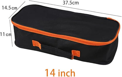 3pack Tool Pouch with Zipper Utility Small Tool Bag for Screw Plier Wrench Screwdriver Mechanic Car Vacuum Men garden Hand Power Tool Storage Organizer (14 Inch)
