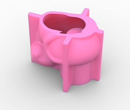 Grainrain Cat Silicone Mini Planter Vase Pot Mold Pen Brush Holder Mold for Resin, Concrete, Plaster, Polymer Clay (G108)